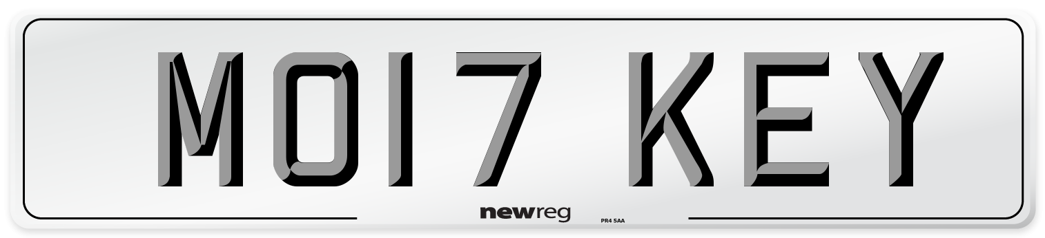 MO17 KEY Number Plate from New Reg